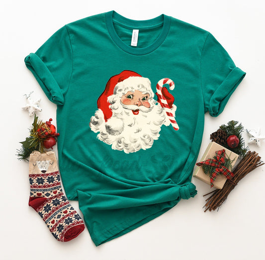 Vintage Santa Shirt, Matching Family Christmas Shirts, Christmas Tee, Holiday Shirt, Women's Christmas,