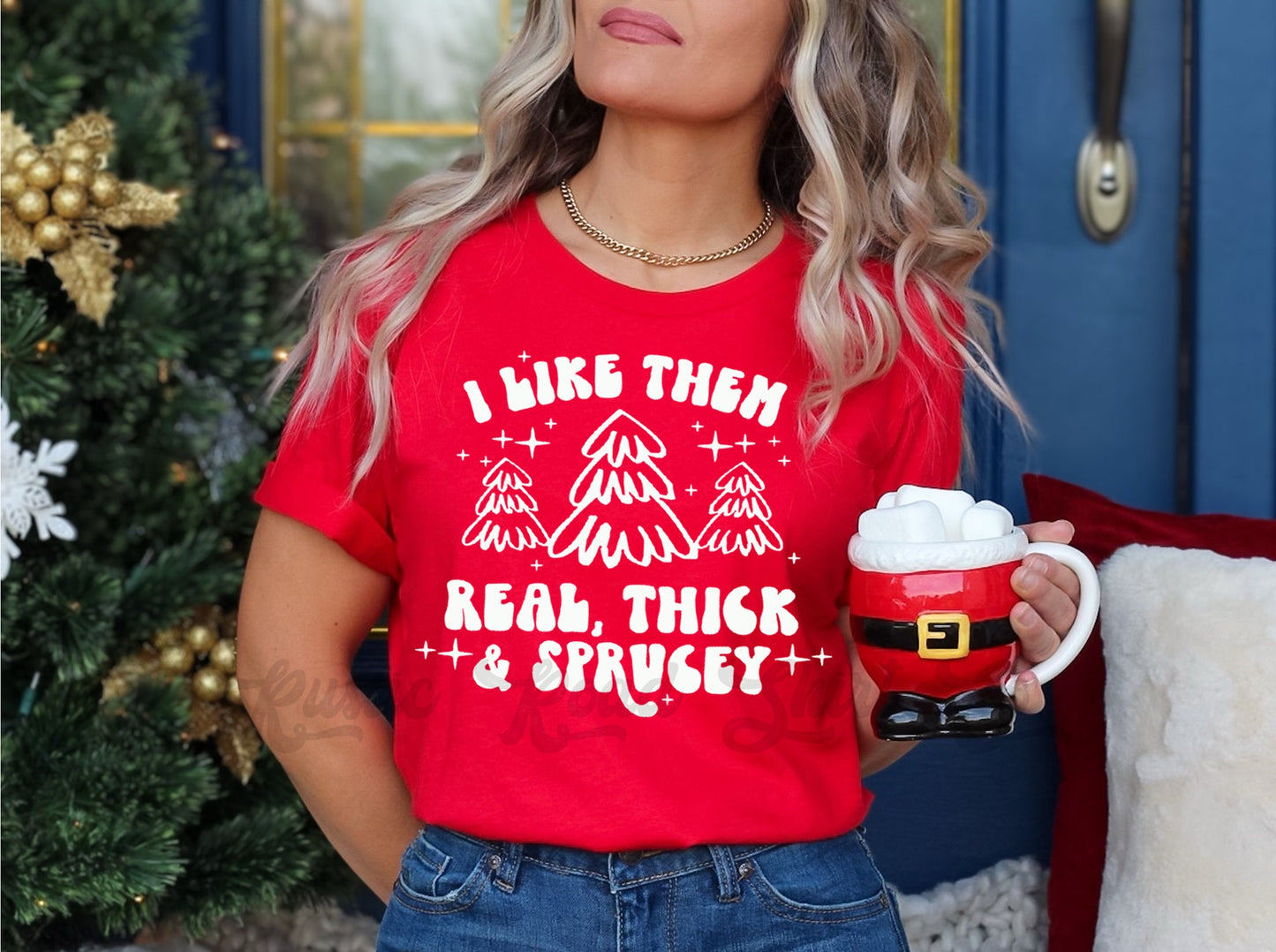 Thick and Sprucey Shirt, Women's Christmas Shirt, Funny Christmas Shirt, Matching Family Christmas Shirts, Christmas Tee, Holiday Shirt