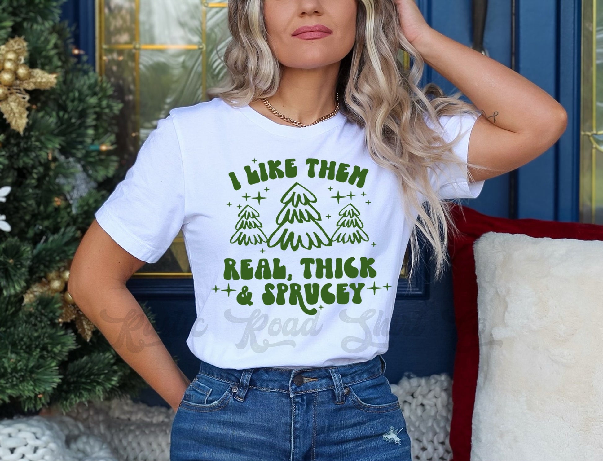 Thick and Sprucey Shirt, Women's Christmas Shirt, Funny Christmas Shirt, Matching Family Christmas Shirts, Christmas Tee, Holiday Shirt