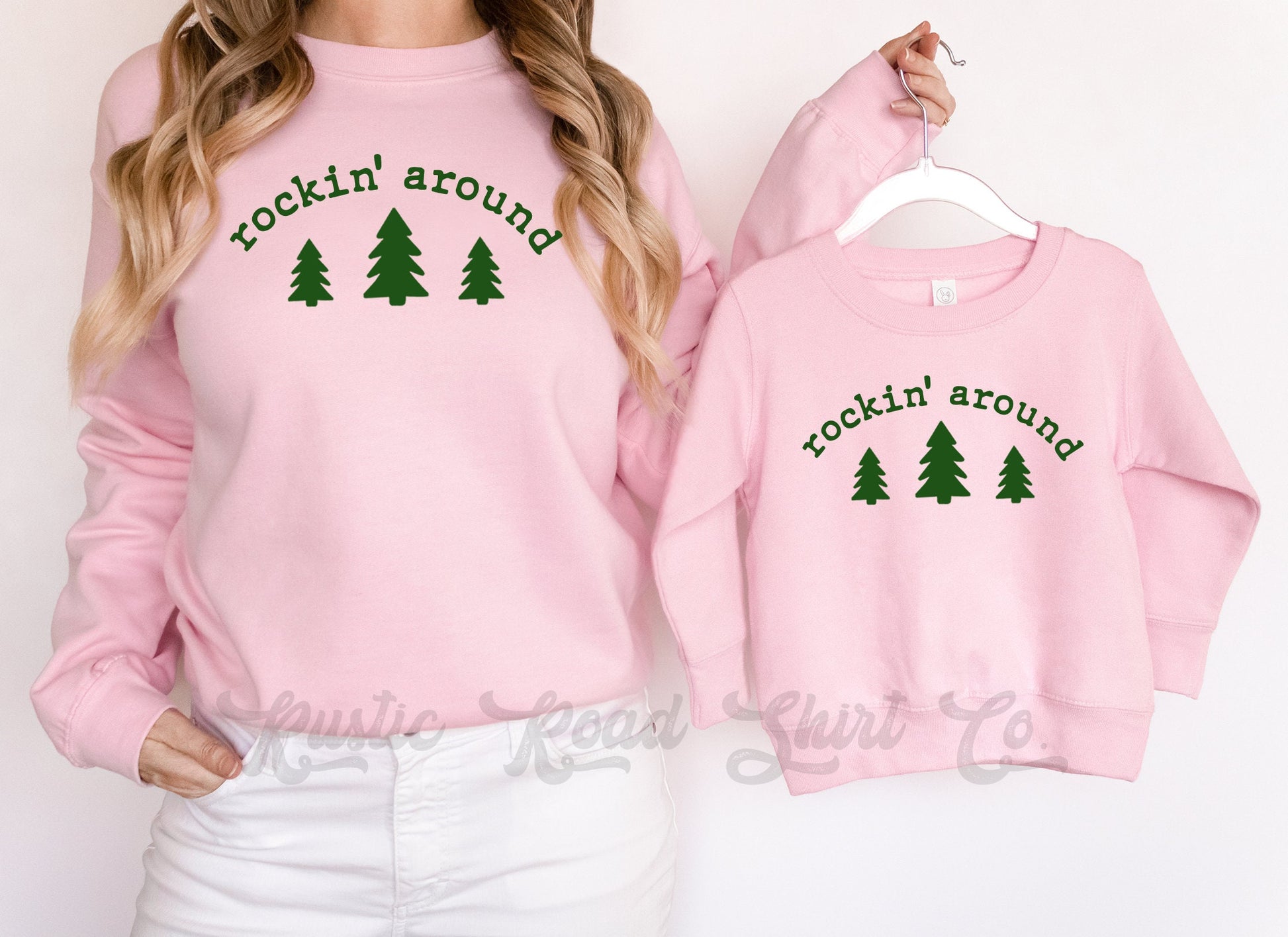 Rockin' Around Christmas Shirt, Family Christmas Sweatshirts, Toddler Christmas Sweatshirt, Kids Christmas Sweatshirt
