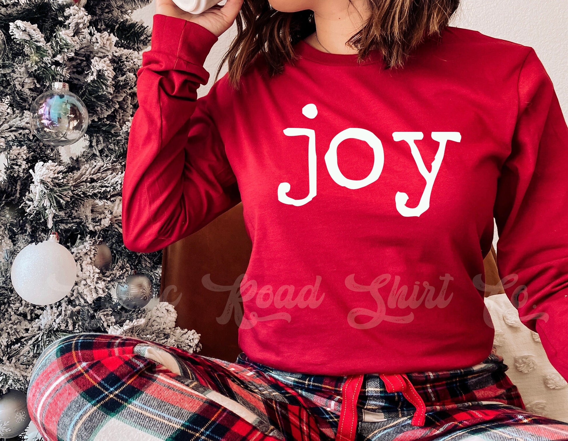 Christmas Long Sleeve Shirt, Joy T-shirt, Matching Christmas Shirts, Family Christmas Shirts, Women's Christmas Shirt