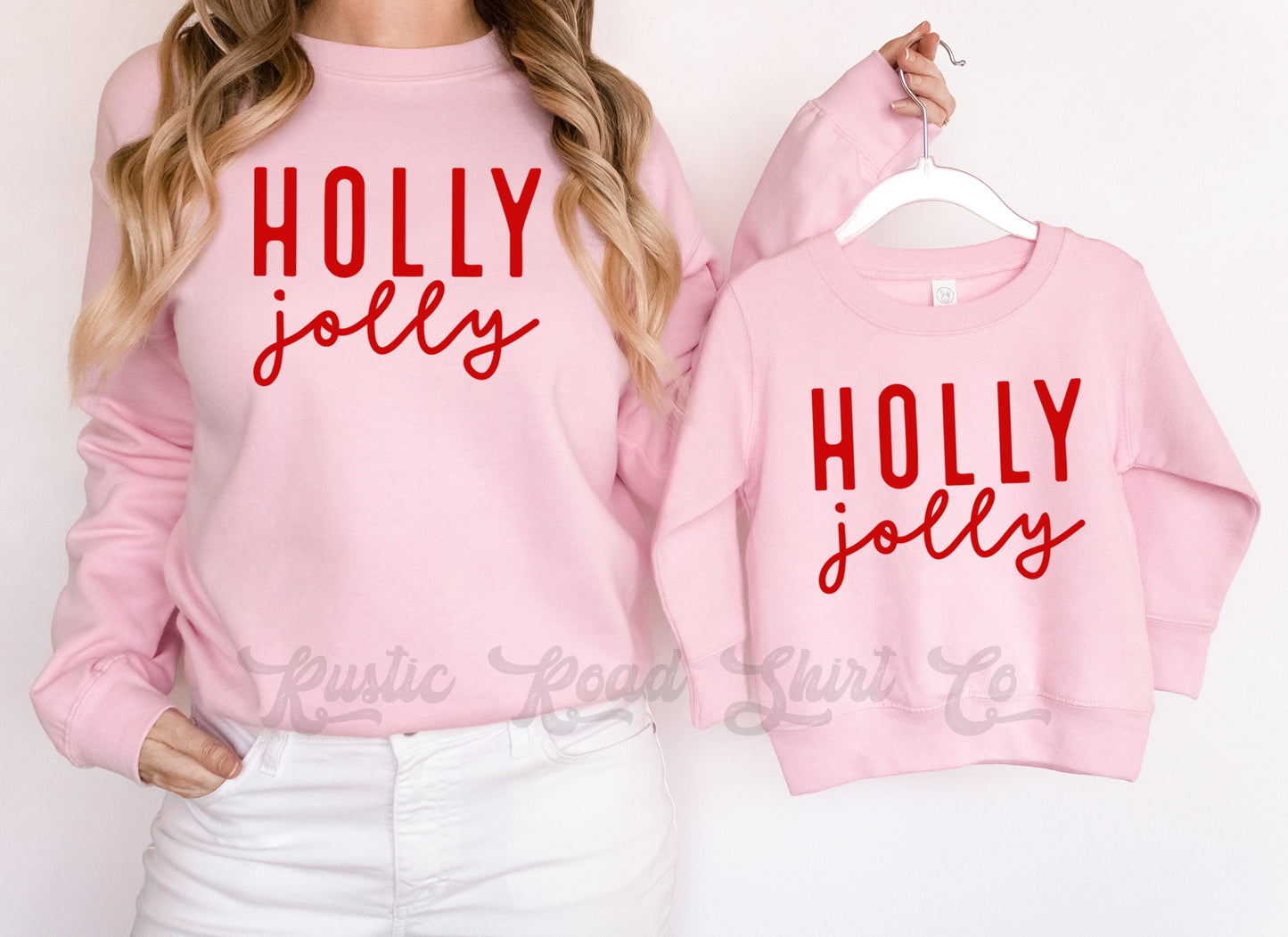 Holly Jolly Sweatshirt, Kids Christmas Shirt, Toddler Christmas Shirt, Christmas Tree Farm Shirt, Matching Family Christmas Shirts