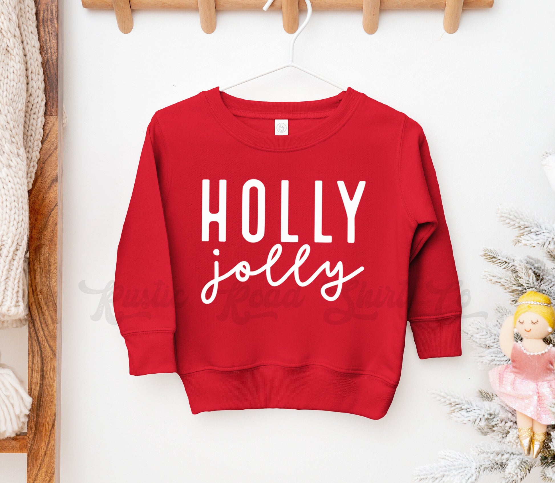 Holly Jolly Shirt, Kids Christmas Shirt, Toddler Christmas Shirt, Christmas Tree Farm Shirt, Matching Family Christmas Shirts