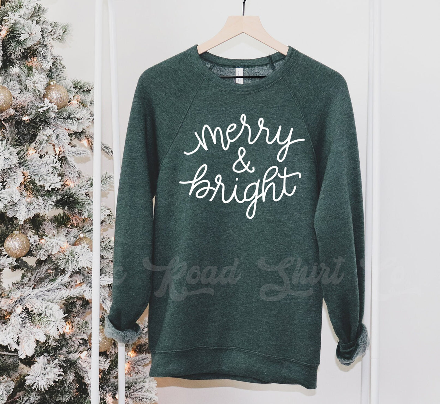 Merry and Bright Sweatshirt, Christmas Sweatshirt, Christmas Sweater, Women's Christmas Sweatshirt, Toddler Christmas Sweatshirt