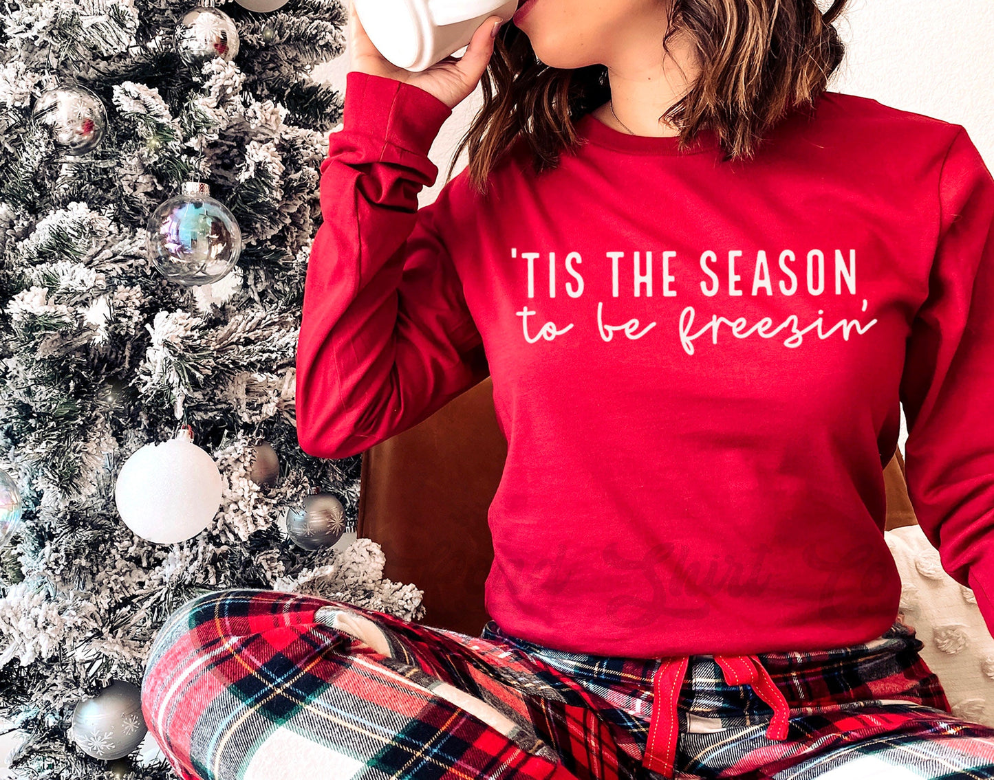Tis the Season to Be Freezin, I'm So Freaking Cold Shirt, Winter Women's Shirt, Winter Long Sleeve Shirt