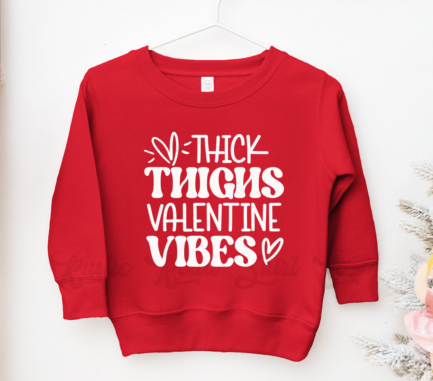 Thick Thighs Valentines Vibes, Boys Valentine Shirt, Valentine Sweatshirt, Girl Valentine Outfit, First Valentines Day