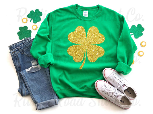 St Patricks Day Sweatshirt, Long Sleeve St Patricks Day Shirt, Glitter St Patricks Day Shirt, Girls St Patricks Day Shirt