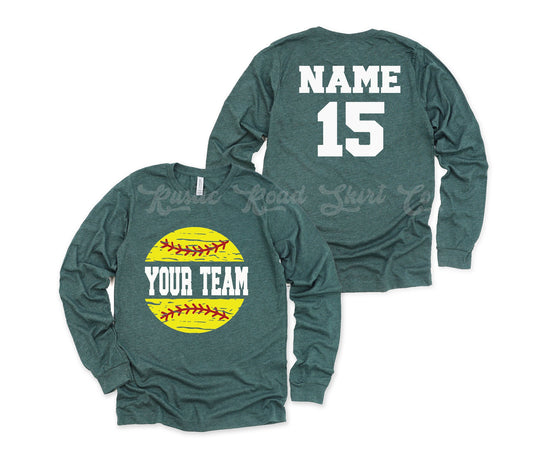 Softball Mom Shirt, Softball Jersey, Softball Team Shirt, Custom Softball Shirt, Softball Grandma, Baseball Sister