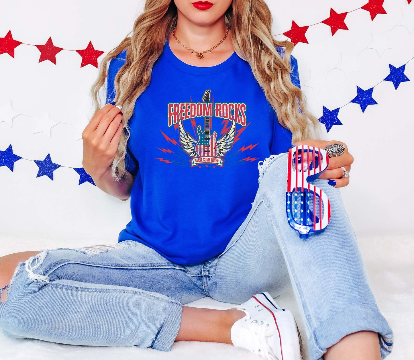 Freedom Rocks Shirt, USA Shirt, 4th of July Shirt, Patriotic Shirt, Independence Day Shirt, Fourth of July Shirt,