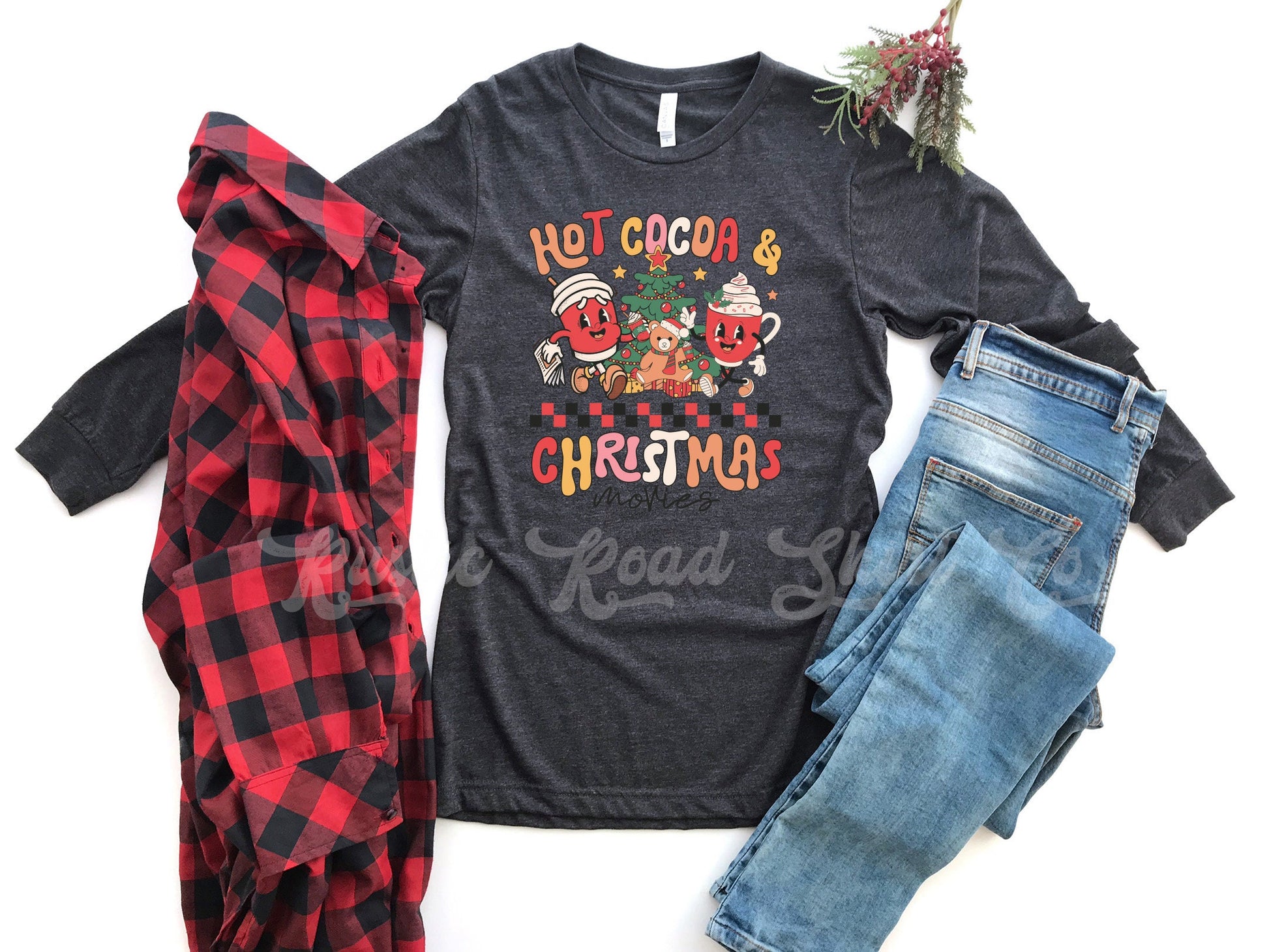 Christmas Movies Shirt, Coffee Christmas Shirt, Women's Christmas Shirt, Matching Family Christmas Shirts, Christmas Long Sleeve