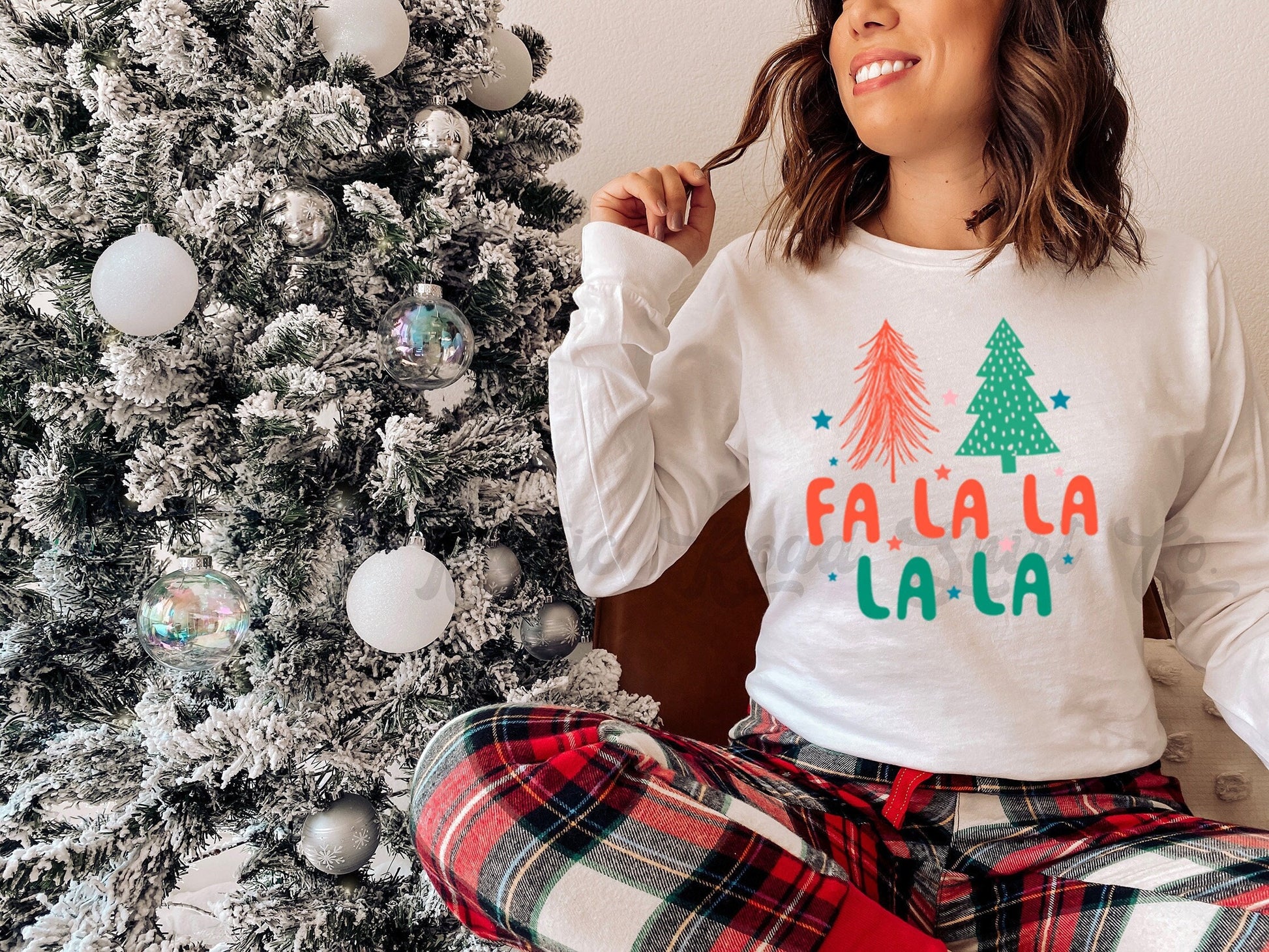 Fa La La Shirt, Funny Christmas Shirt, Women's Christmas Shirt, Matching Family Christmas Shirts, Christmas Long Sleeve