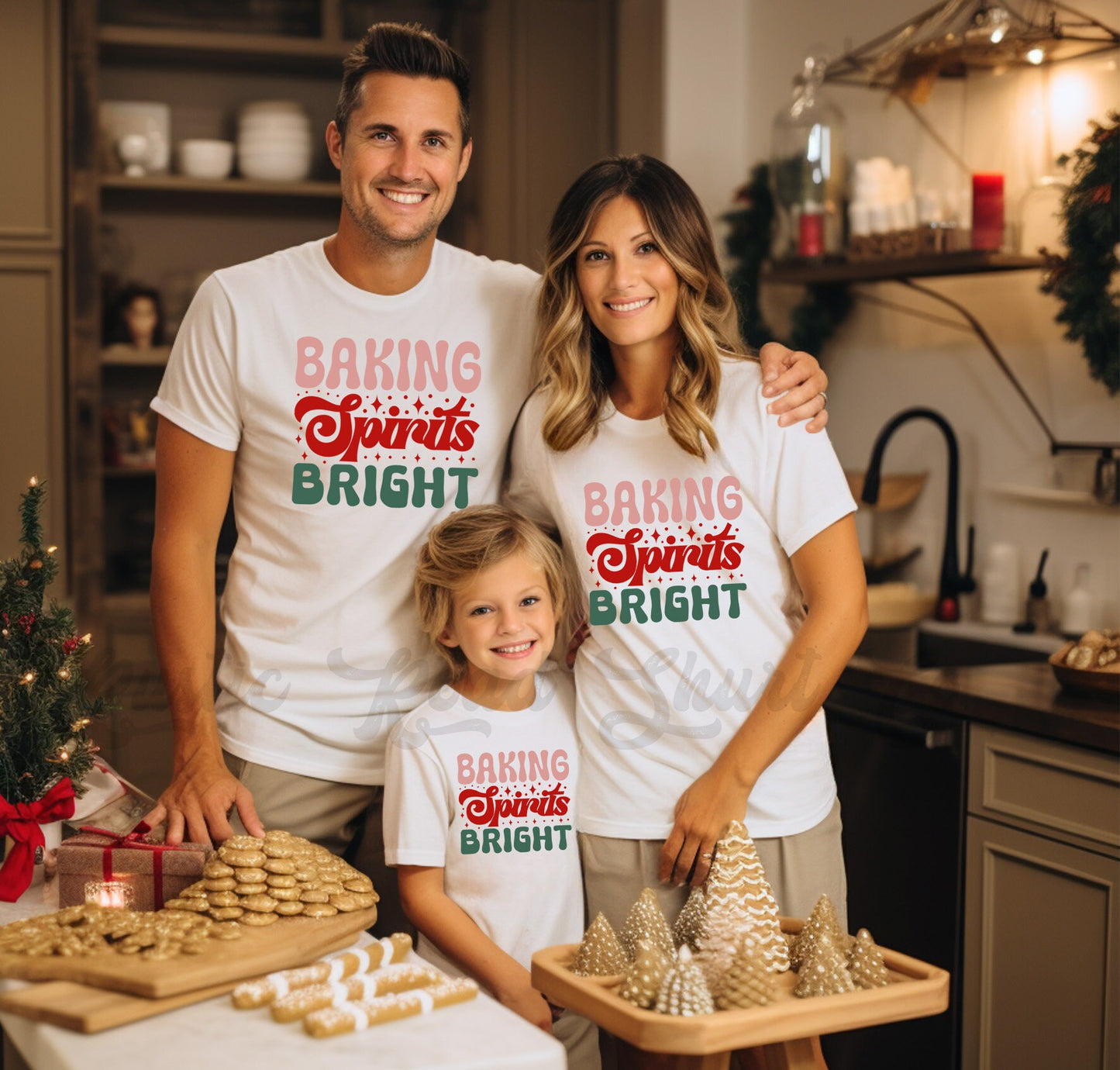 Baking Spirits Bright Shirt, Family Christmas Shirts, Christmas Cookie Shirt, Christmas Tee, Holiday Shirt, Women's Christmas Shirt,