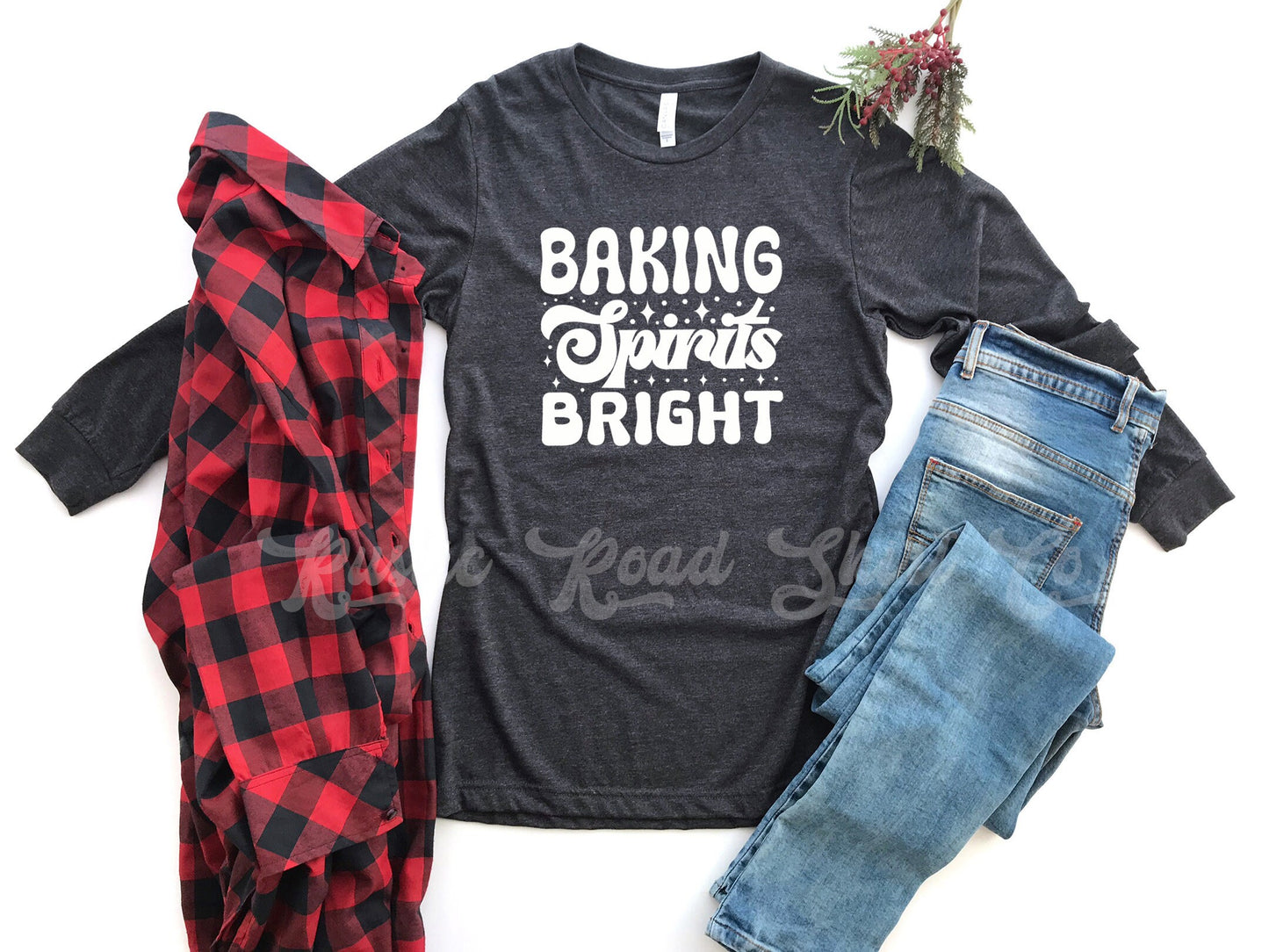 Baking Spirits Bright Shirt, Christmas Cookie Shirt, Matching Christmas Shirts, Family Christmas Shirts, Women's Christmas Shirt