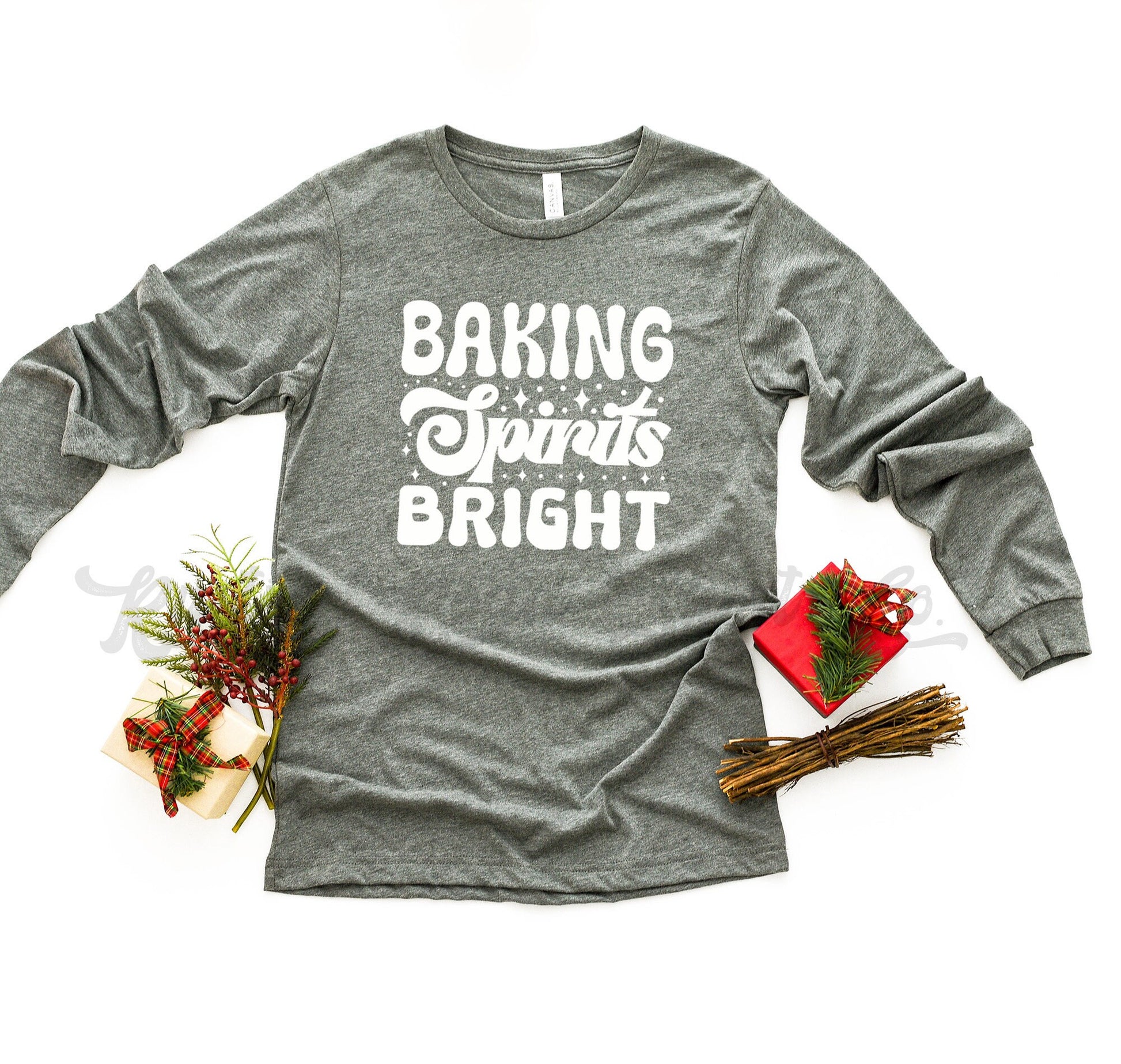 Baking Spirits Bright Shirt, Christmas Cookie Shirt, Matching Christmas Shirts, Family Christmas Shirts, Women's Christmas Shirt