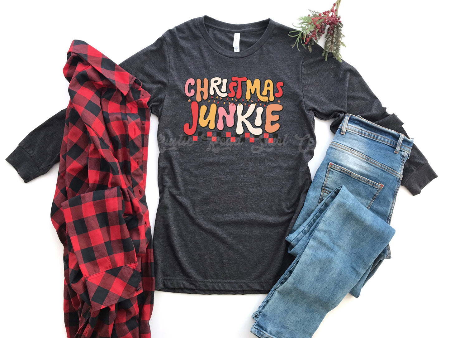 Christmas Junkie Shirt, Funny Christmas Shirt, Women's Christmas Shirt, Matching Family Christmas Shirts, Christmas Long Sleeve