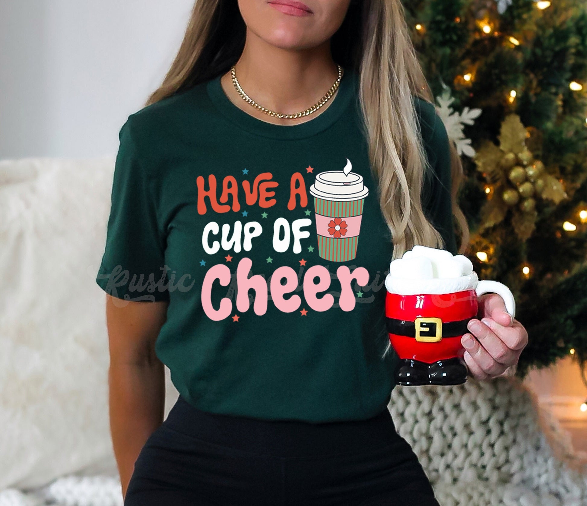 Have a cup of Cheer Shirt, Coffee Christmas Shirt, Matching Family Christmas Shirts, Christmas Tee, Holiday Shirt, Women's Christmas,