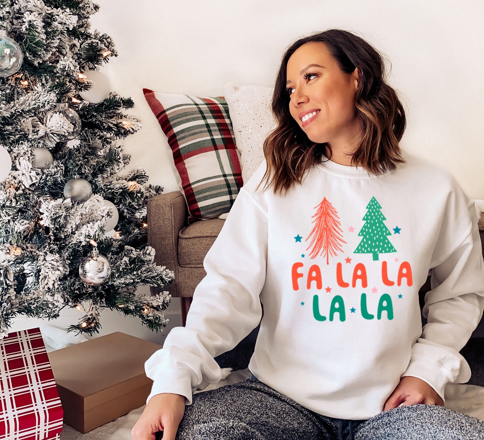 Fa La La Sweatshirt, Family Christmas Sweatshirts, Toddler Christmas Sweatshirt, Kids Christmas Sweatshirt