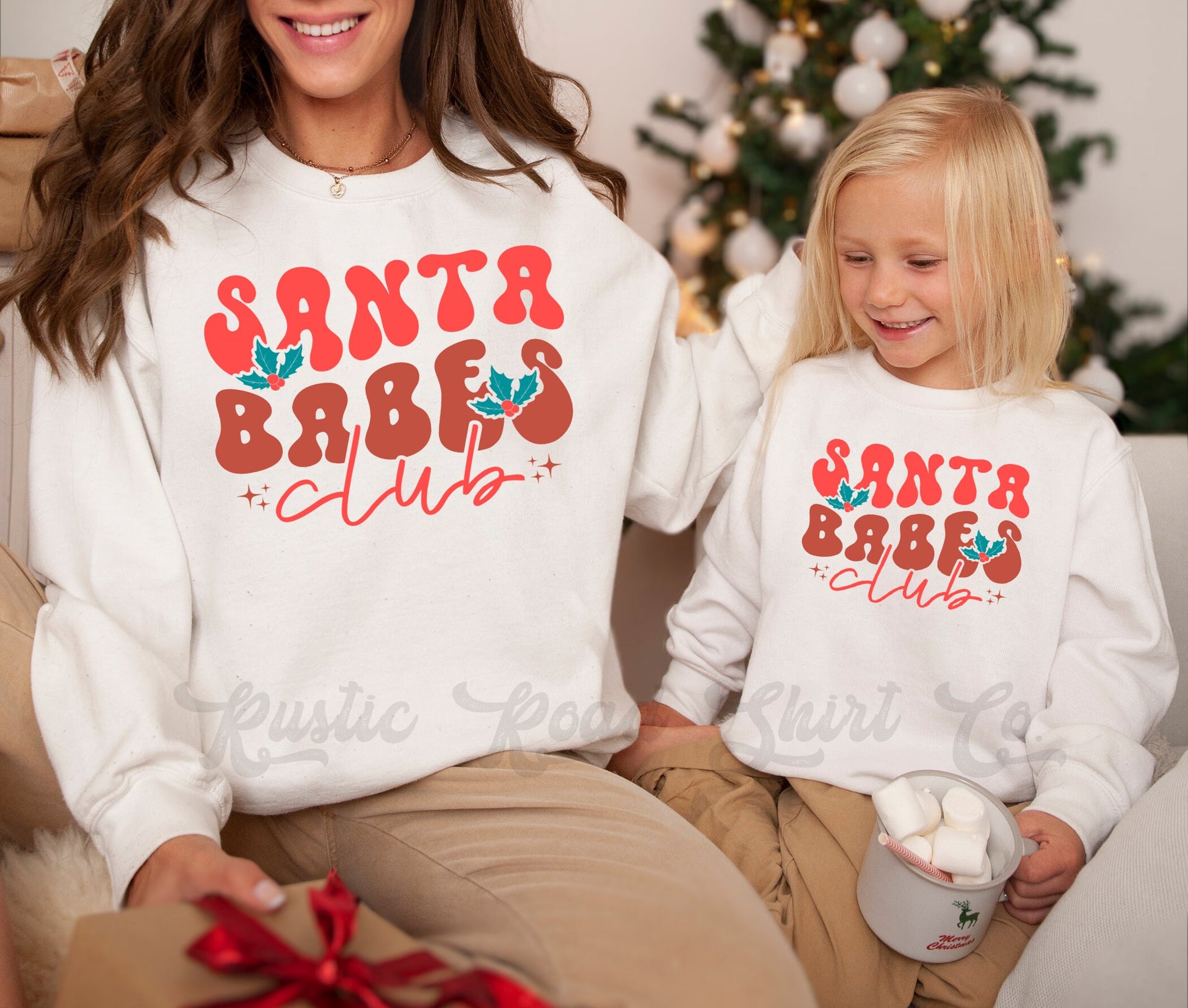 Santa Babes Club Sweatshirt, Family Christmas Sweatshirts, Toddler Christmas Sweatshirt, Kids Christmas Sweatshirt