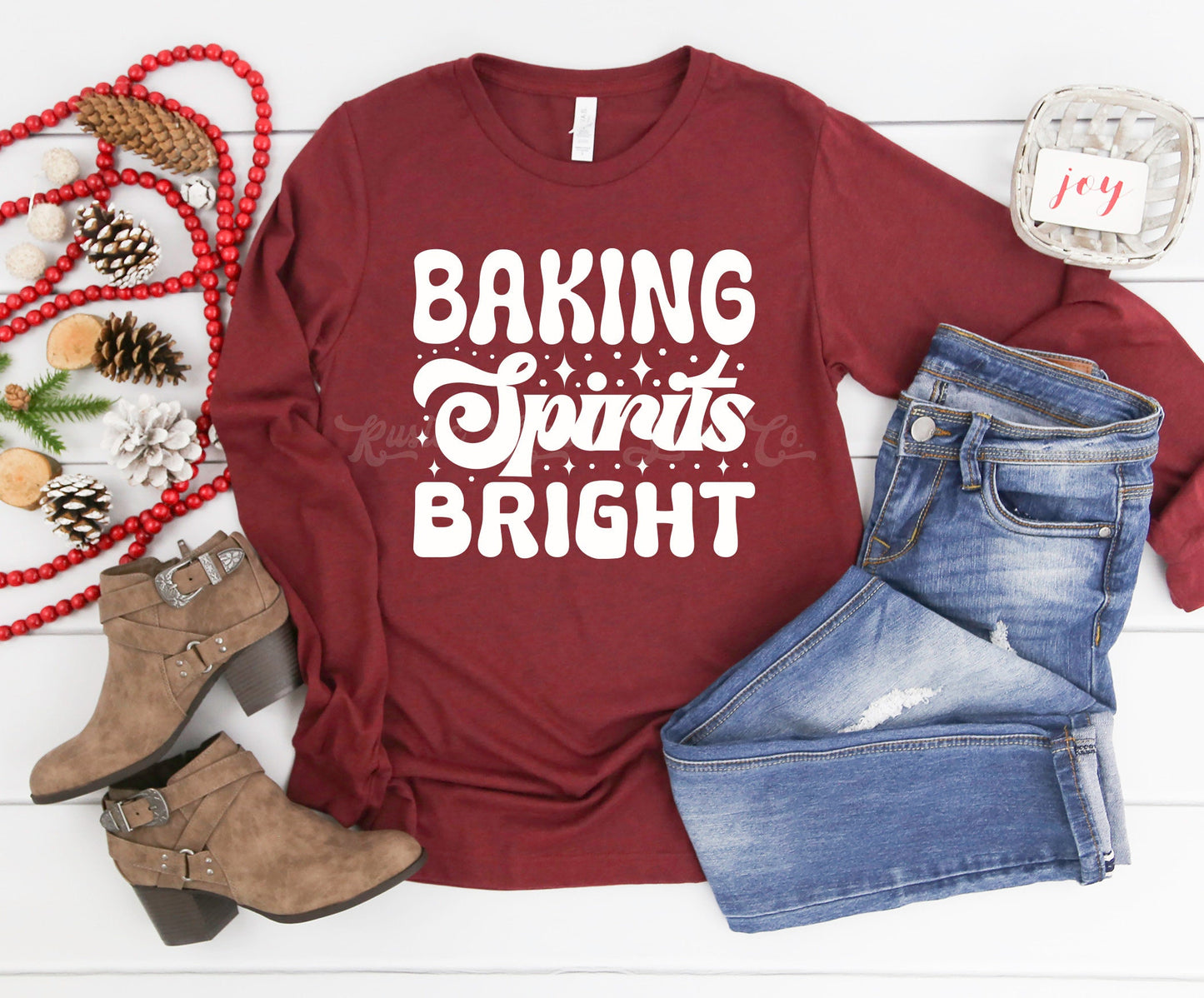 Baking Spirits Bright Shirt, Christmas Cookie Shirt, Matching Christmas Shirts, Family Christmas Shirts, Women's Christmas Shirt