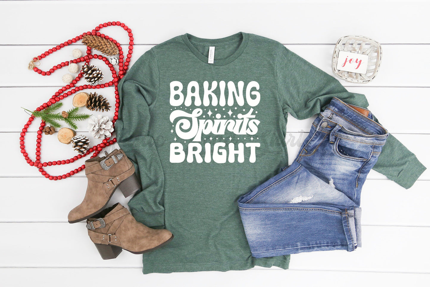 Baking Spirits Bright Shirt, Christmas Cookie Shirt, Matching Christmas Shirts, Family Christmas Shirts, Women's Christmas Shirt
