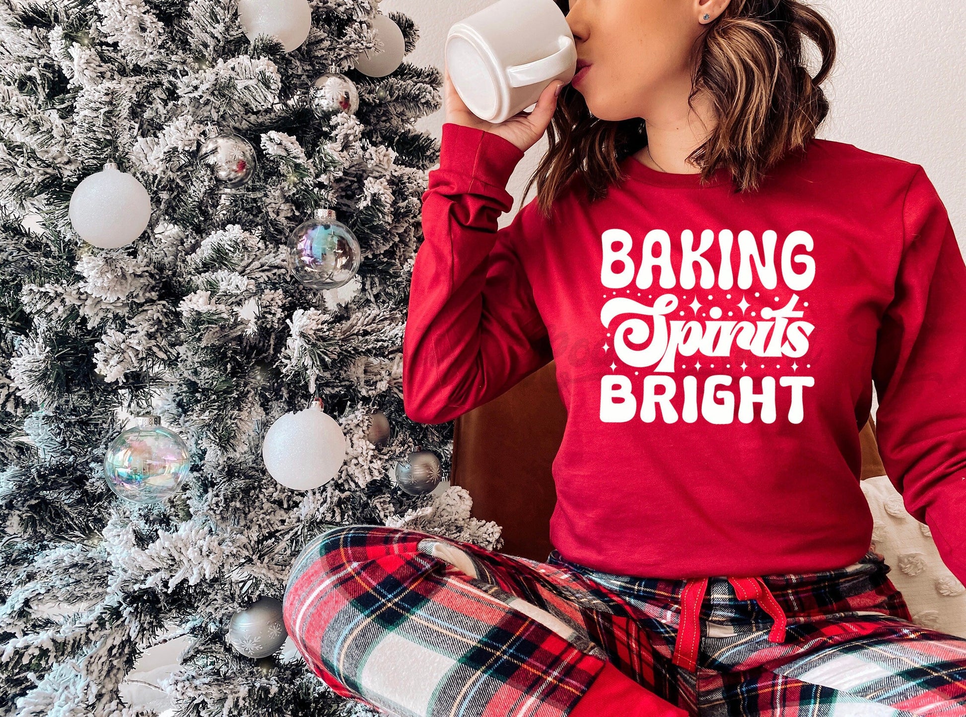 Baking Spirits Bright Shirt, Christmas Cookie Shirt, Matching Christmas Shirts, Family Christmas Shirts, Women's Christmas Shirt