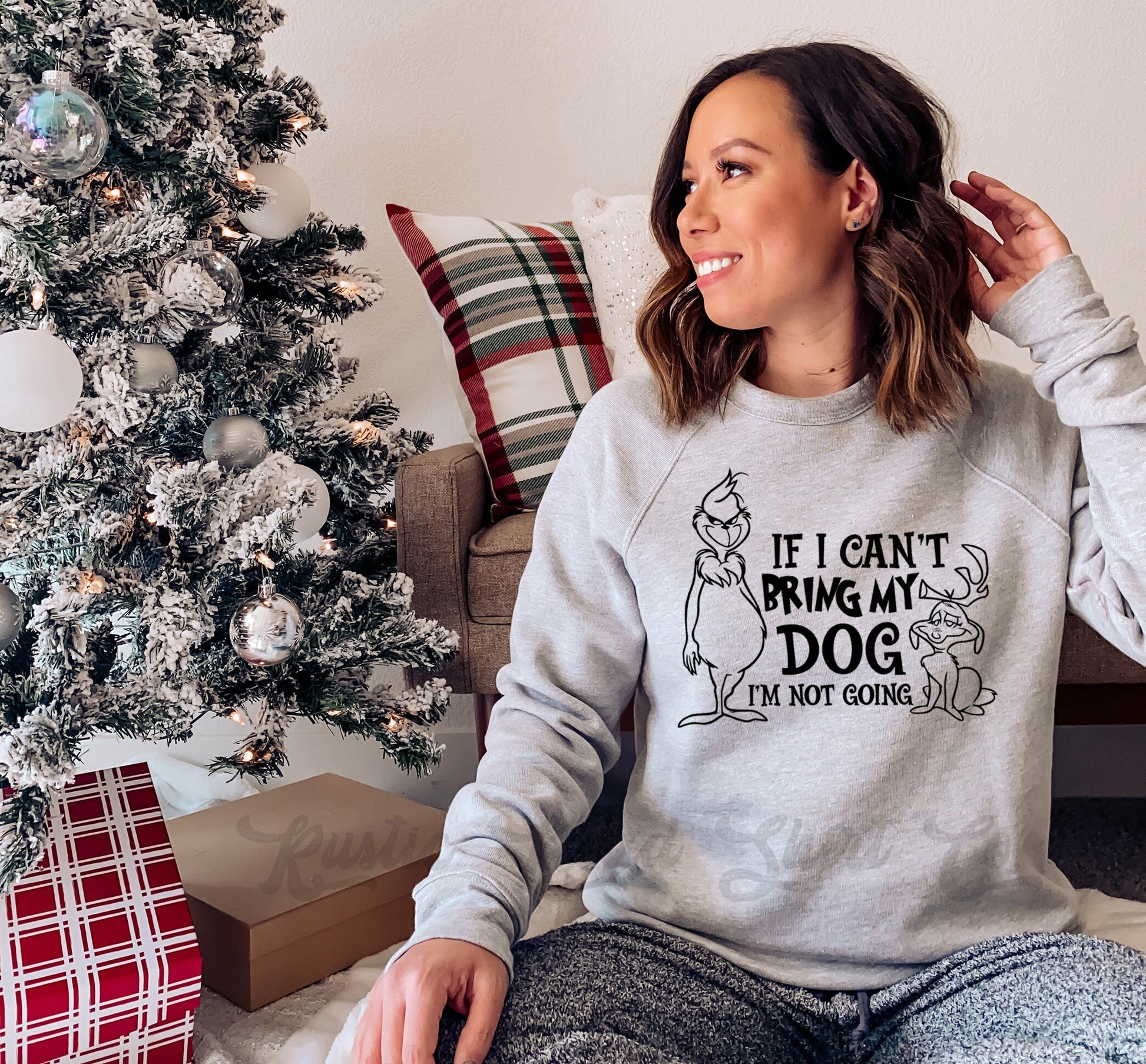 Funny Christmas Sweatshirt, Dog Christmas Sweater, Christmas Sweatshirt, Holiday Sweater, Women's Christmas Sweater