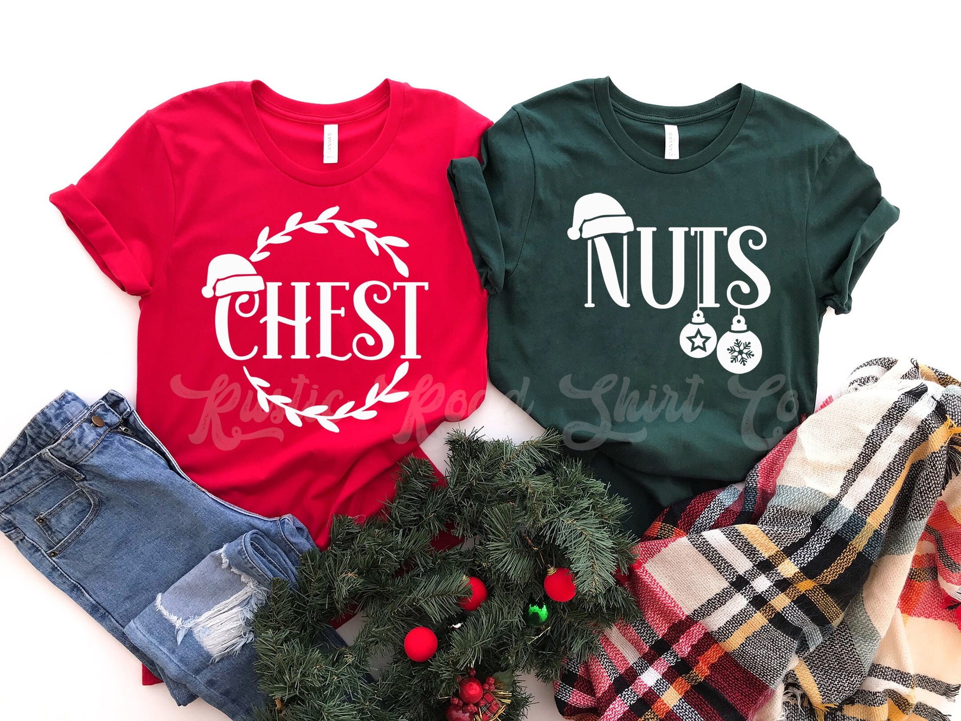 Chest Nuts Christmas Shirt, Funny Christmas Shirt, Couples Christmas Shirt, Family Christmas Shirts, Christmas Party Shirt
