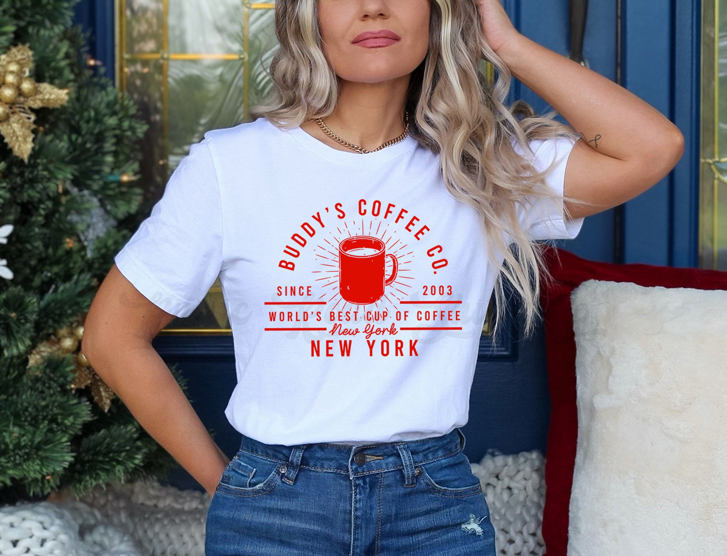 Elf Christmas Shirt, Christmas Movies Shirt, Coffee Christmas Shirt, Matching Family Christmas Shirts, Women's Christmas Shirt,