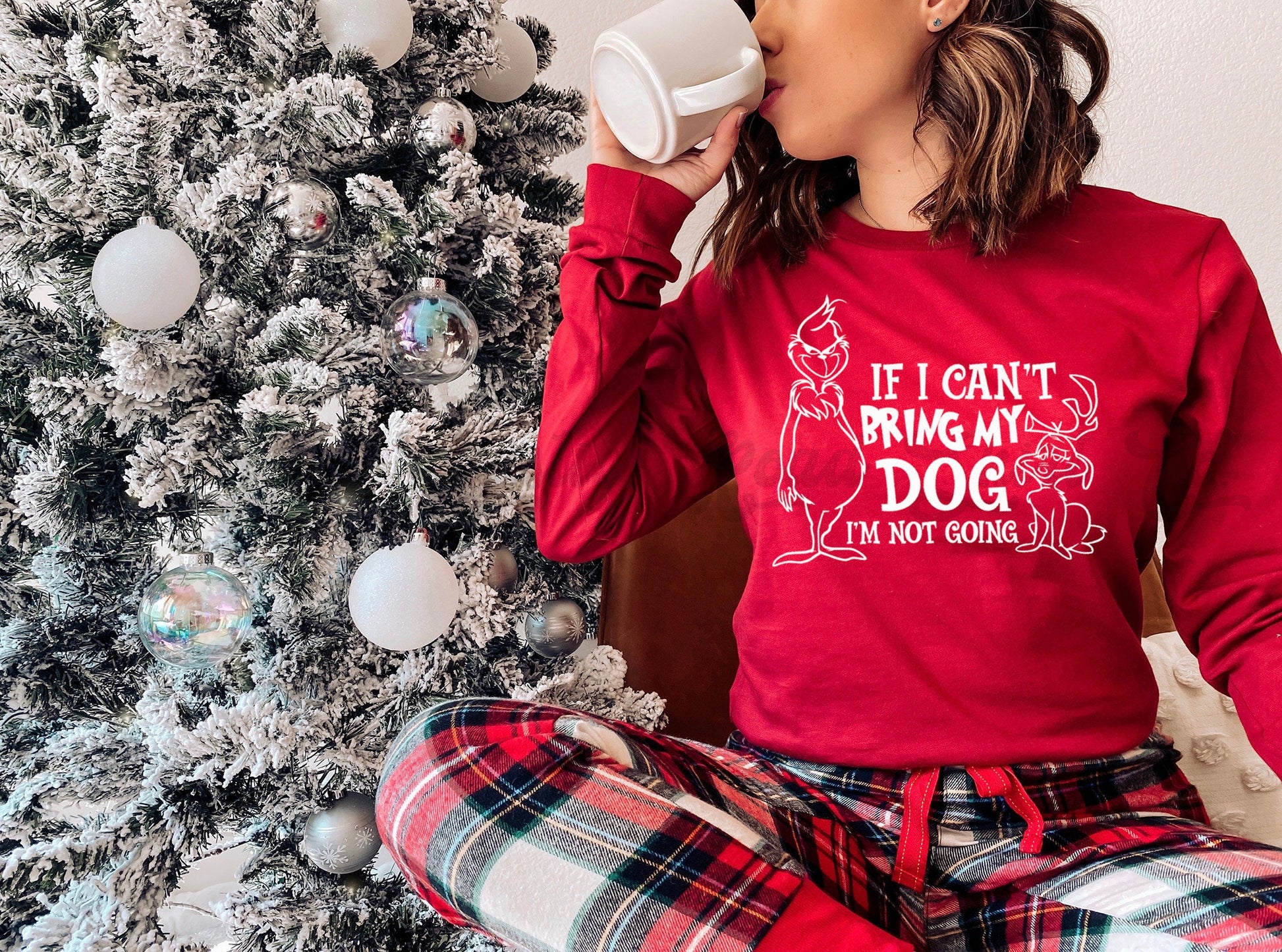 Funny Christmas Shirt, Dog Christmas Shirt, Women's Christmas Shirt, Matching Family Christmas Shirts, Christmas Long Sleeve