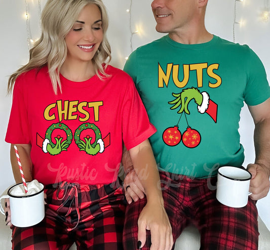 Chest Nuts Christmas Shirt, Grinch Christmas Shirt