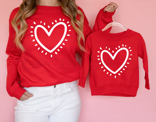 Toddler Valentine Shirt, Valentine Sweatshirt, Matching Valentine, Mommy and Me Sweatshirt, Love Shirt, Heart Shirt, Love Sweatshirt