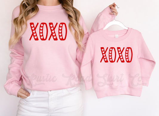 XOXO Sweatshirt, Valentine Sweatshirt, Toddler Valentine Shirt, Boy Valentine Shirt, XOXO Shirt, Heart Shirt, Love Sweatshirt