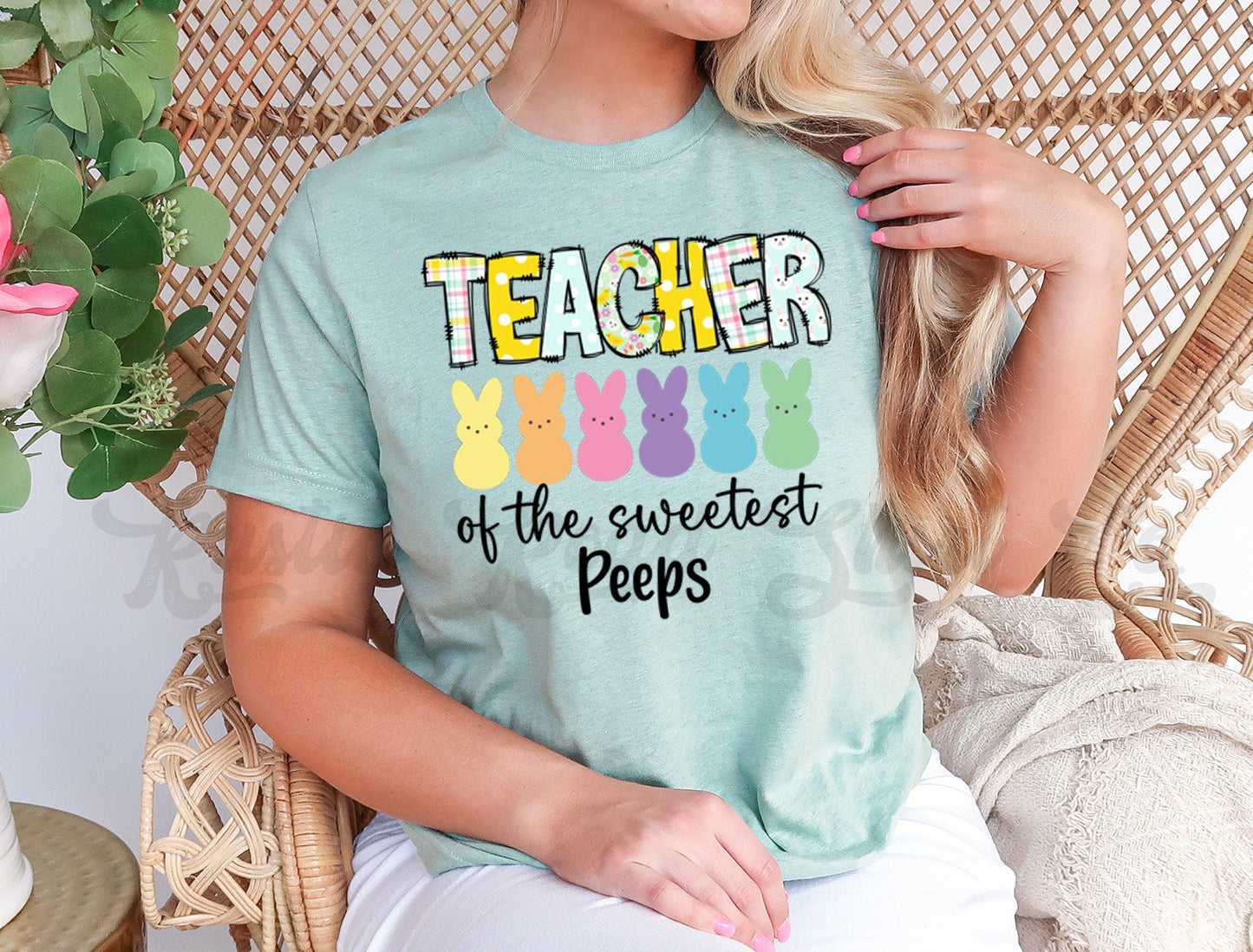 Teacher Easter Shirt, Peeps Easter Shirt, Women's Easter Shirt, Girls Easter T shirt, Easter Basket Gift 100