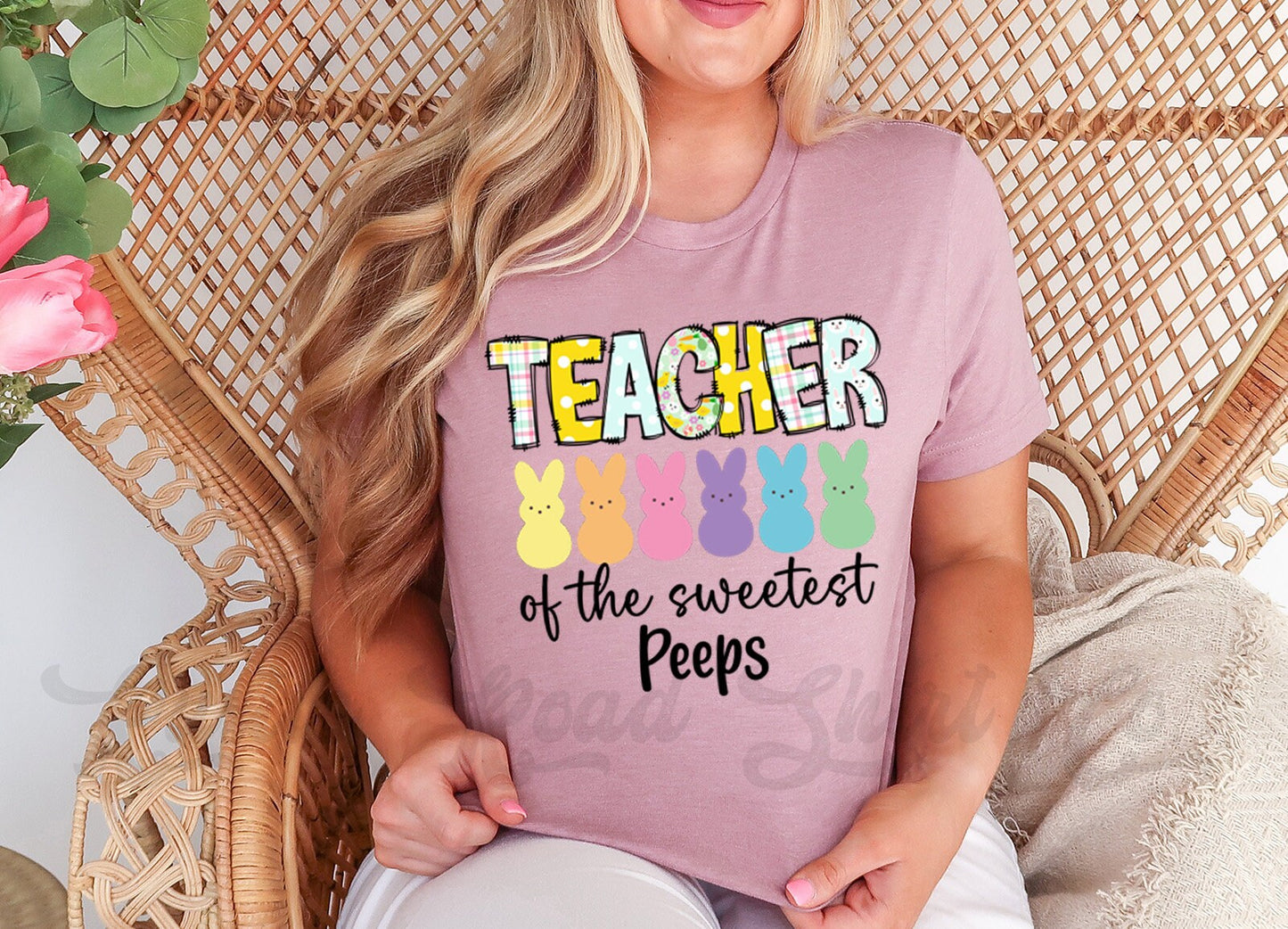 Teacher Easter Shirt, Peeps Easter Shirt, Women's Easter Shirt, Girls Easter T shirt, Easter Basket Gift 100