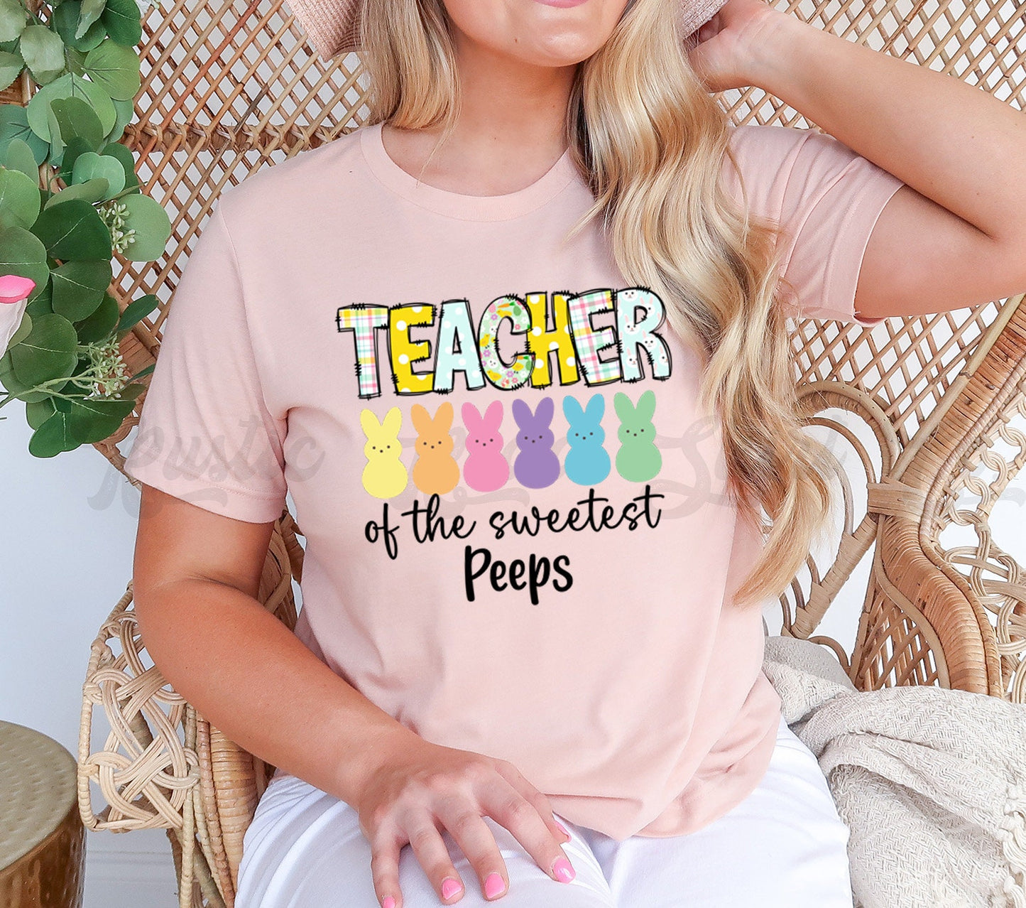 Teacher Easter Shirt, Peeps Easter Shirt, Women's Easter Shirt, Girls Easter T shirt, Easter Basket Gift 100