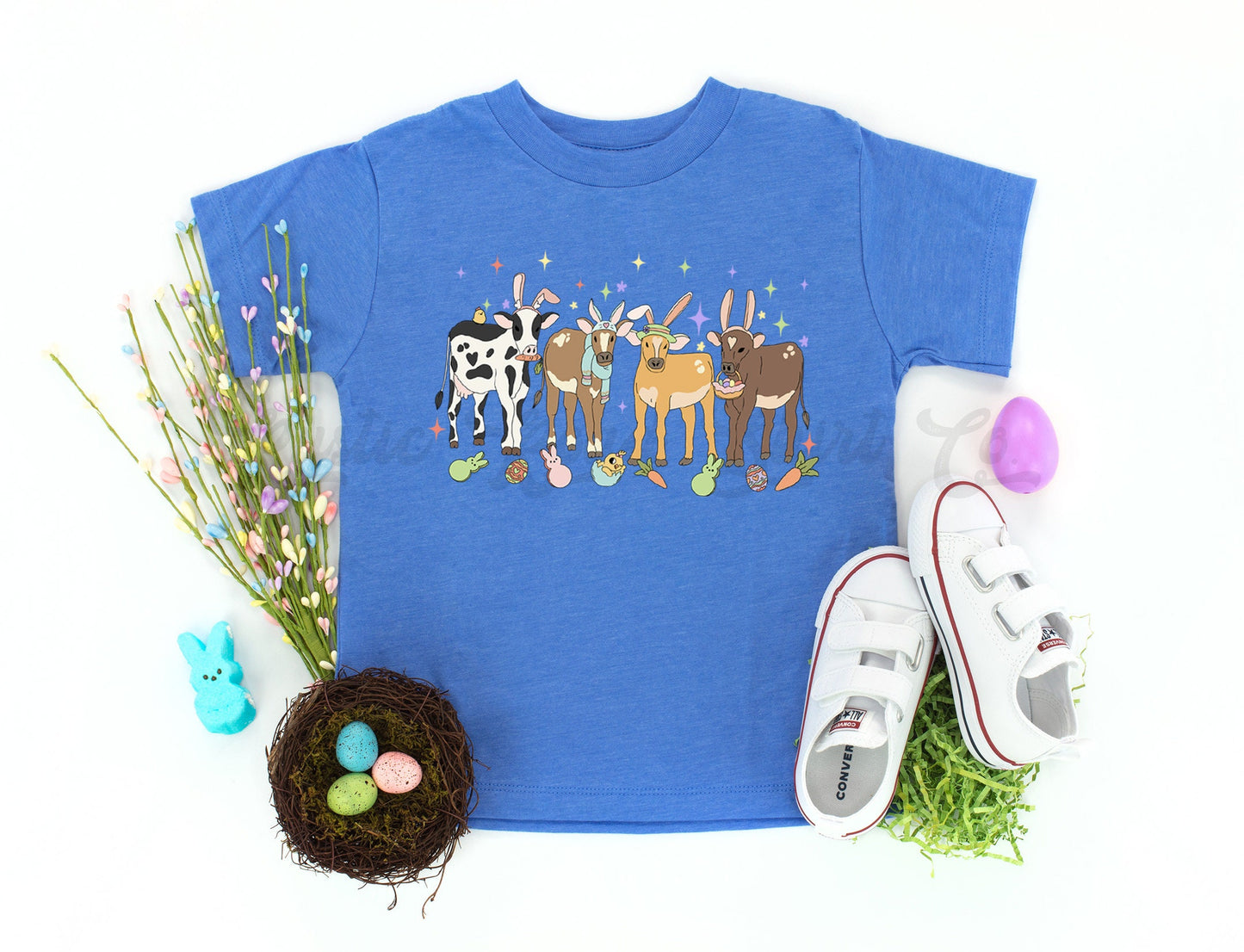 Easter Cows Shirt, Boys Easter Shirt, Girls Easter Shirt, Easter Basket Gift, Toddler Easter T shirt 142