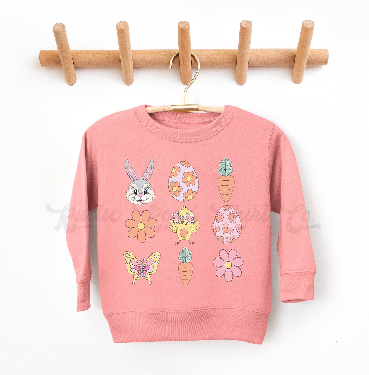 Girls Easter Sweatshirt, Bunny Sweater, Toddler Easter Outfit, Girls Easter Shirt, Boys Easter Shirt, Easter Basket Gift