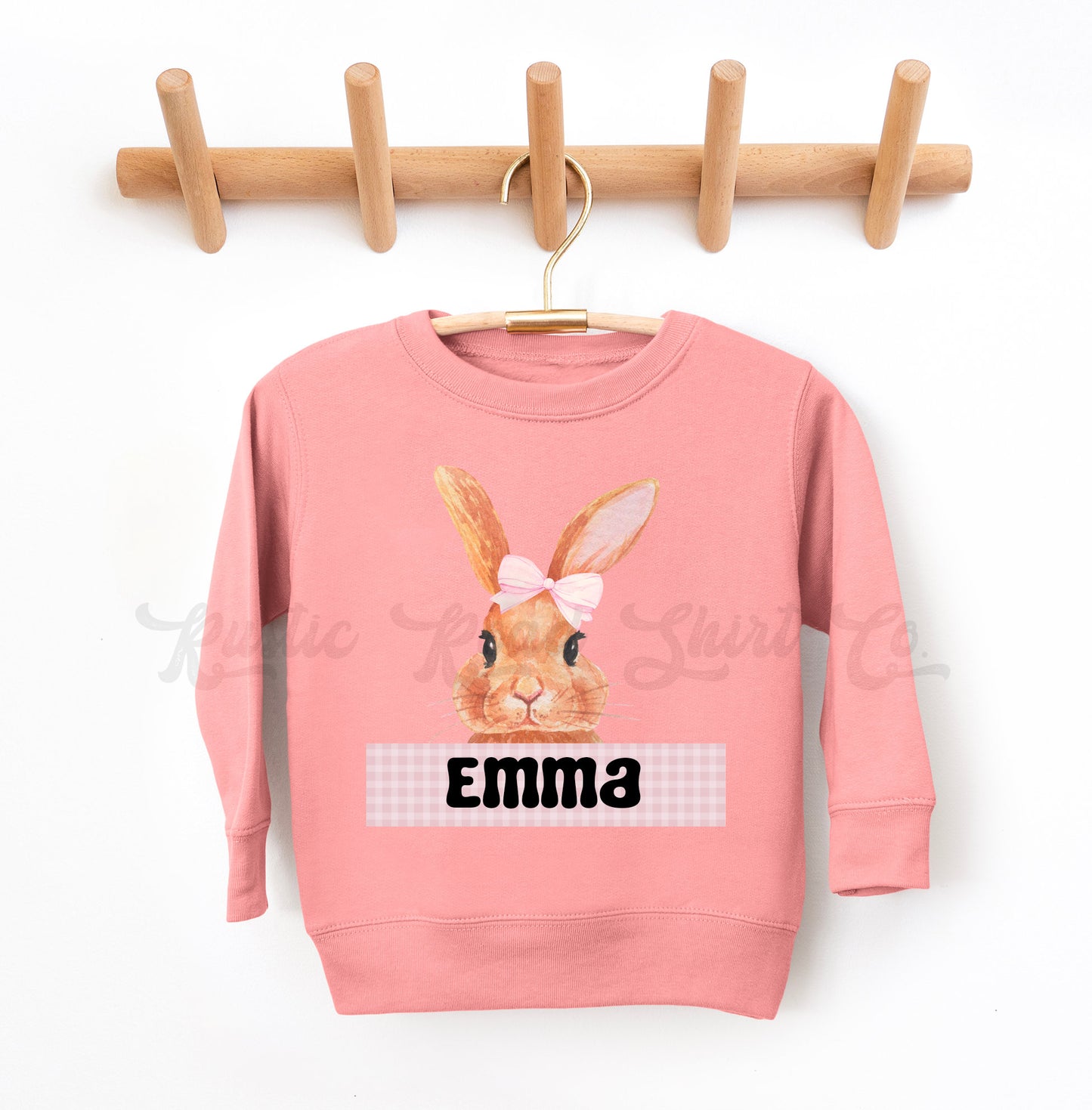 Personalized Easter Sweatshirt, Bunny Sweatshirt, Toddler Easter Outfit, Boys Easter Shirt, Easter Sweater, Easter Basket Gift