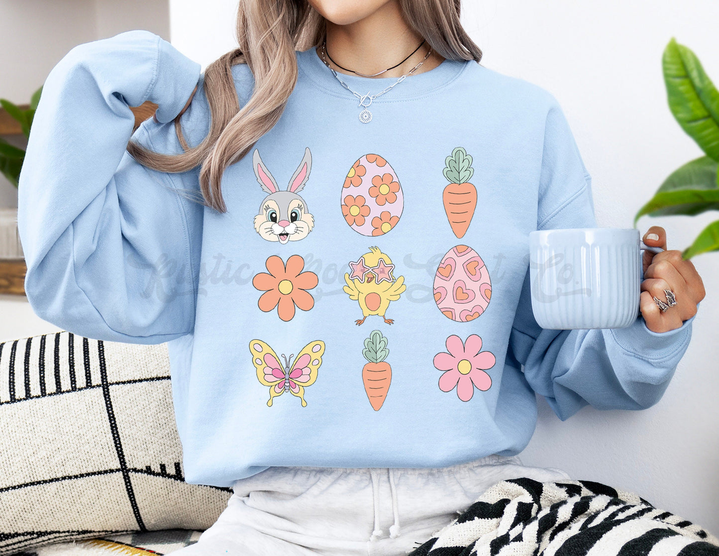 Easter Sweatshirt Women, Easter Crewneck, Christian Sweatshirt, Jesus Sweatshirt, Teacher Easter Shirt 155