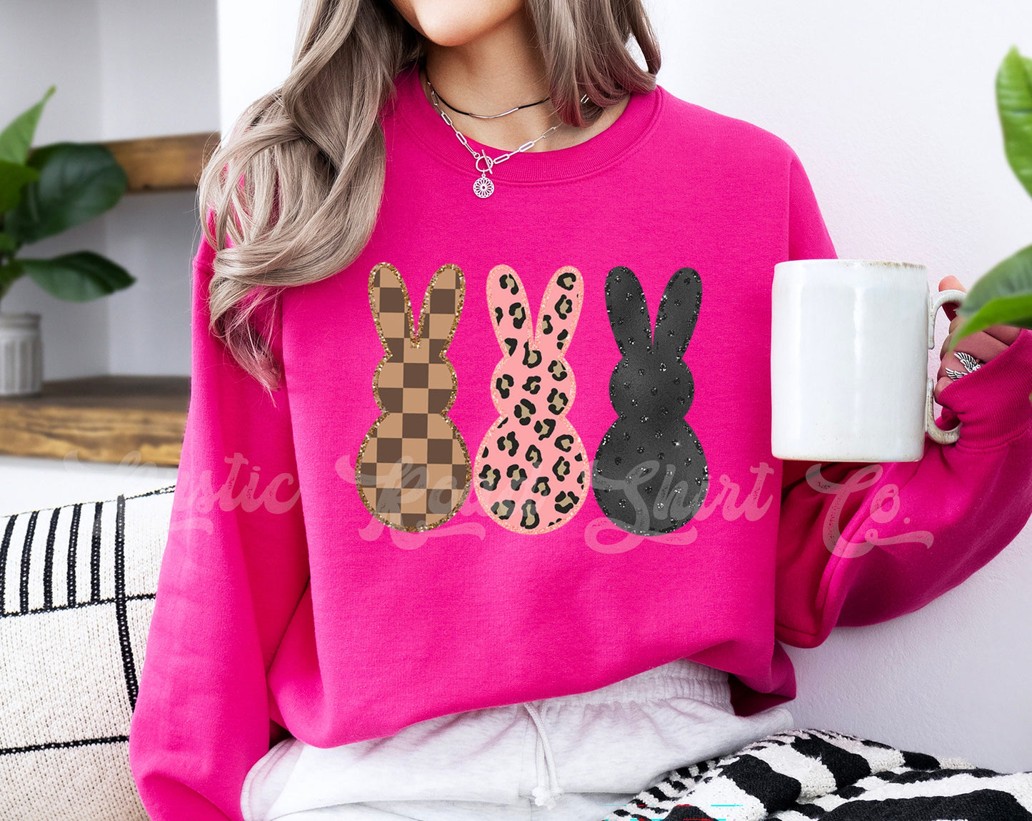 Easter Sweatshirt Women, Easter Crewneck, Bunny Sweatshirt, Jesus Sweatshirt, Teacher Easter Shirt 153