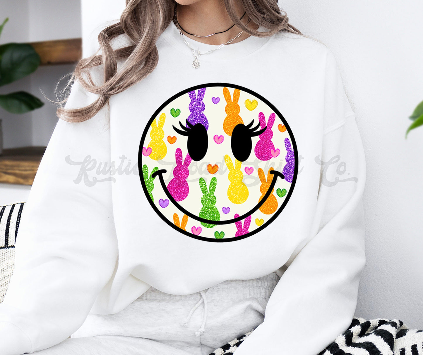 Easter Sweatshirt Women, Easter Crewneck, Bunny Sweatshirt, Jesus Sweatshirt, Teacher Easter Shirt 152