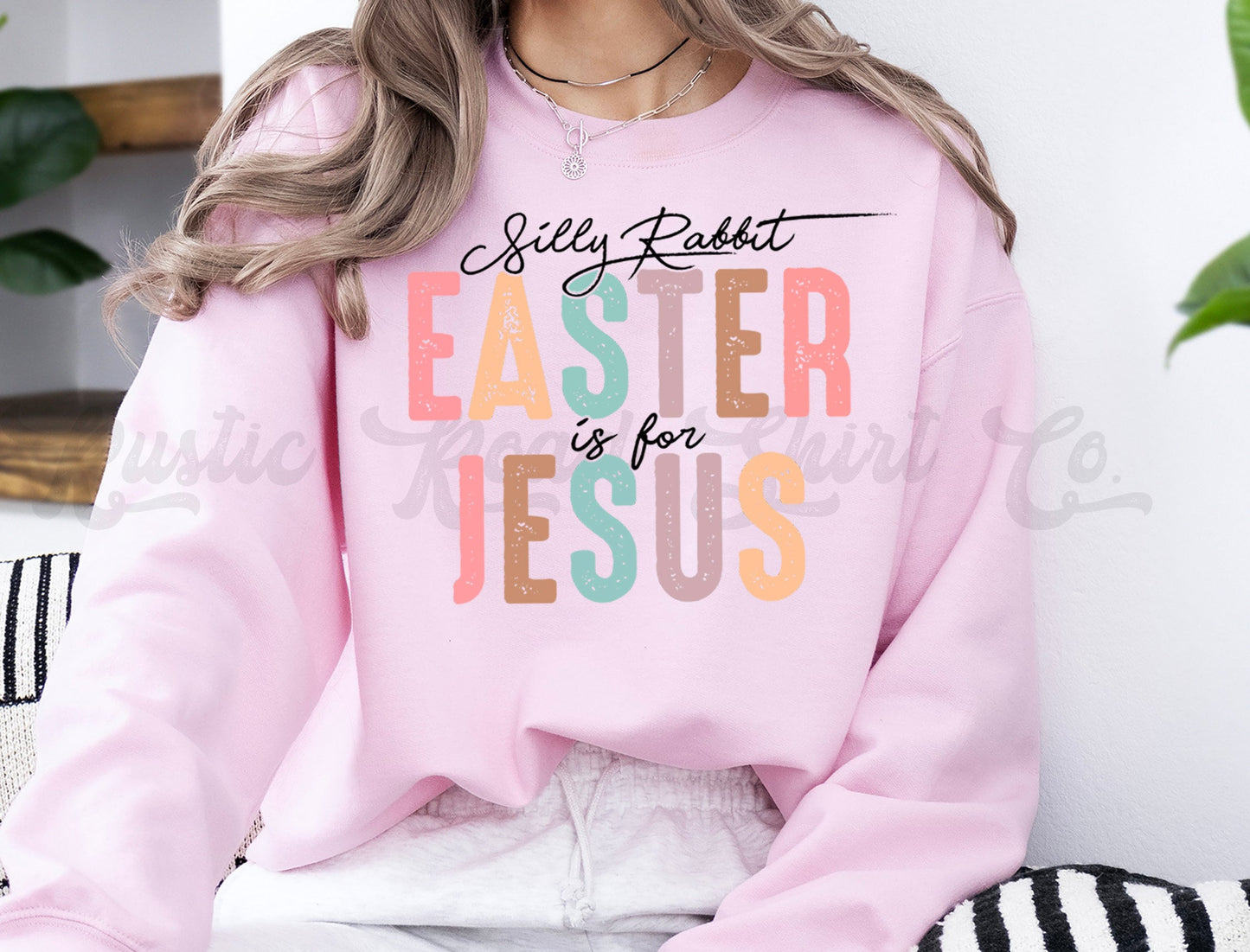 Easter Jesus Sweatshirt, Easter Sweatshirt Women, Easter Mug Shirt, Easter Crewneck, Bunny Sweatshirt, Teacher Easter Shirt 143