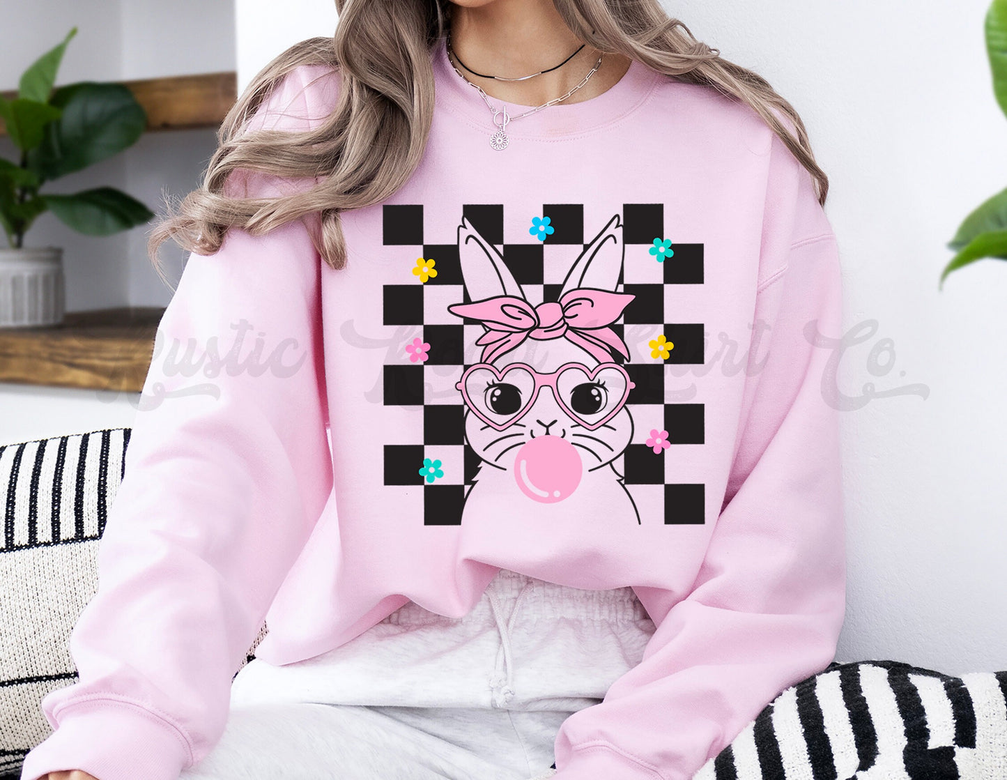 Easter Sweatshirt Women, Easter Crewneck, Bunny Sweatshirt, Jesus Sweatshirt, Teacher Easter Shirt 146