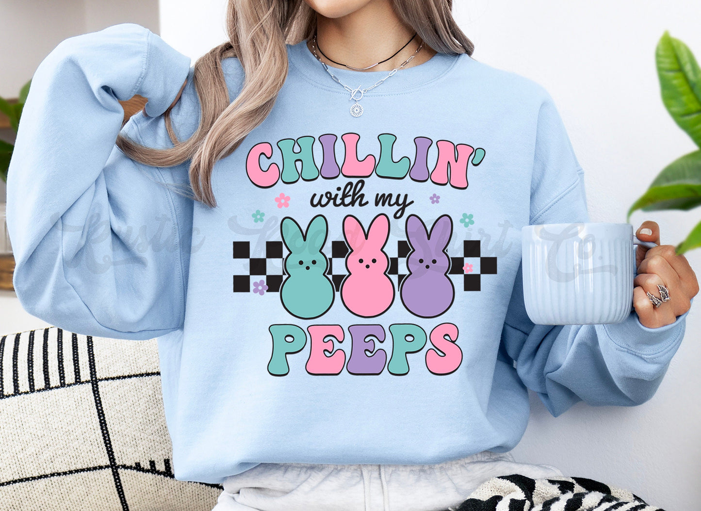 Easter Sweatshirt Women, Easter Crewneck, Bunny Sweatshirt, Jesus Sweatshirt, Teacher Easter Shirt 145