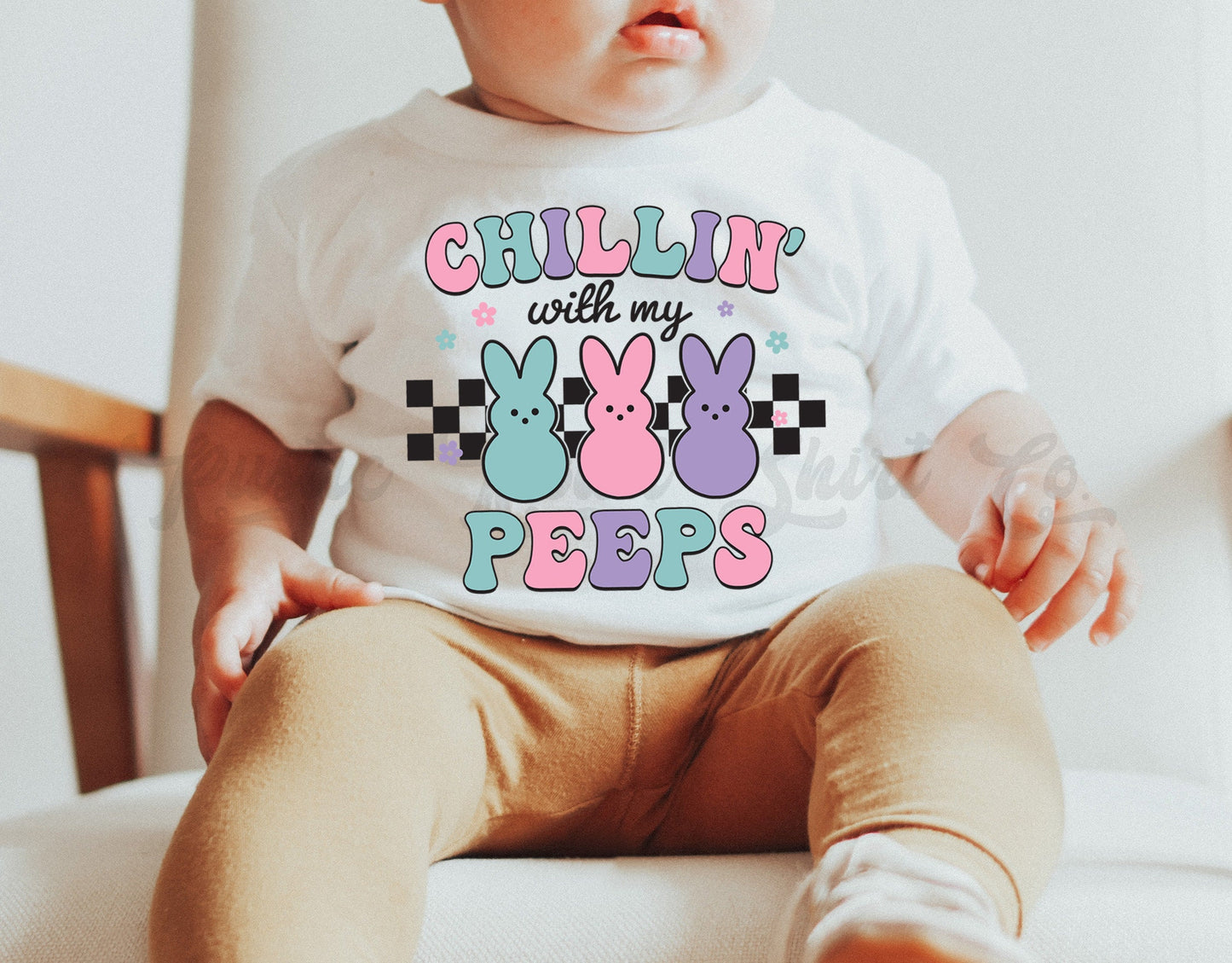 Chillin with my Peeps Shirt, Toddler Easter Shirt, Girls Easter Shirt, Boys Easter Shirt, Easter Basket Gift 141