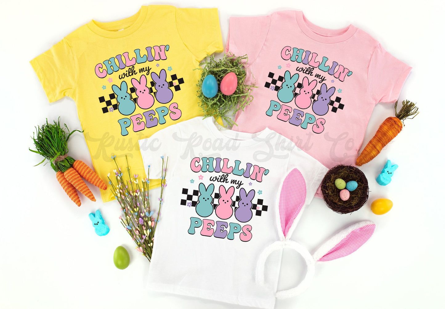 Chillin with my Peeps Shirt, Toddler Easter Shirt, Girls Easter Shirt, Boys Easter Shirt, Easter Basket Gift 141