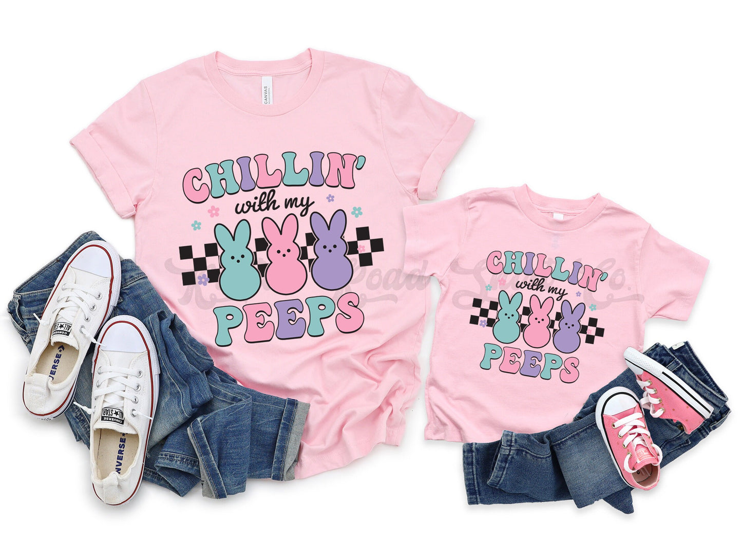 Chillin with my Peeps Shirt, Toddler Easter Shirt, Girls Easter Shirt, Boys Easter Shirt, Easter Basket Gift 140