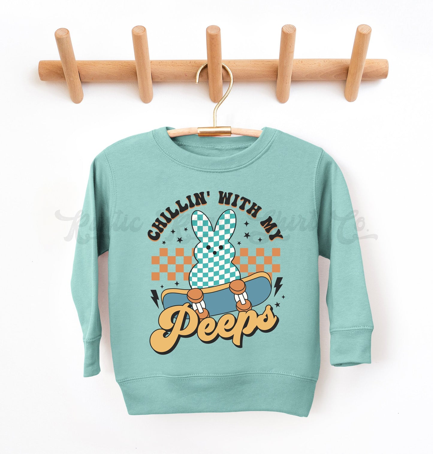 Chillin With My Peeps Sweatshirt, Boys Easter Sweatshirt, Boy Easter Shirt, Toddler Easter Outfit, Girls Easter Shirt, Easter Basket Gift 117