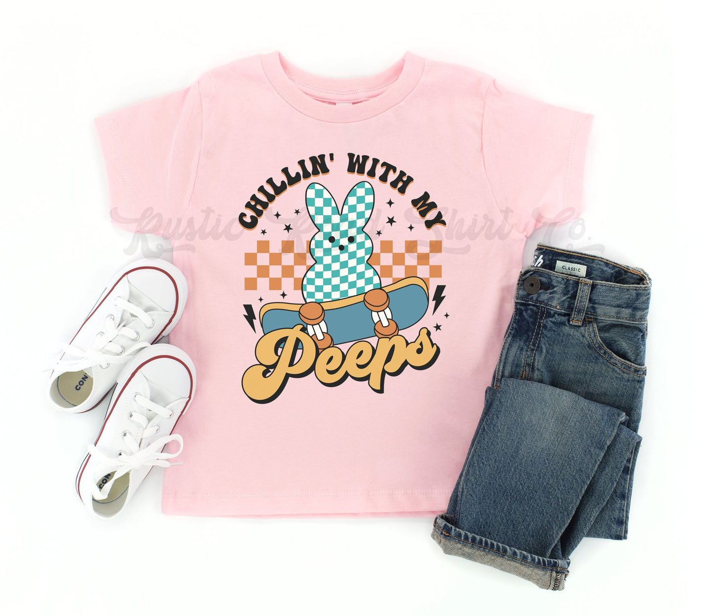 Chillin with my Peeps Shirt, Toddler Easter Shirt, Boys Easter Shirt, Easter Basket Gift, Kids Easter Shirt 139