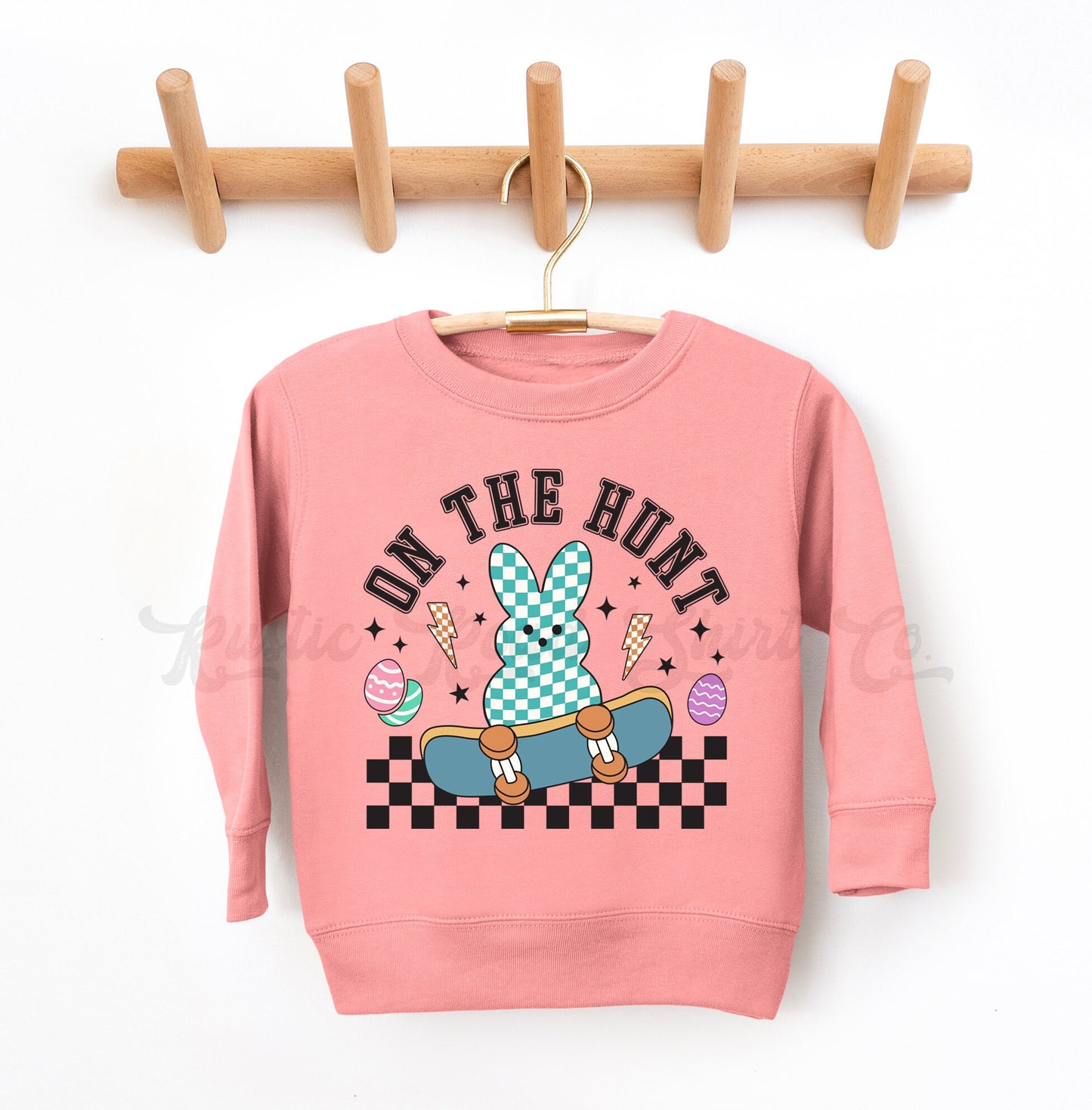 Boys Easter Sweatshirt, Bunny Sweatshirt, Toddler Easter Outfit, Boy Easter Shirt, Easter Basket Gift 126